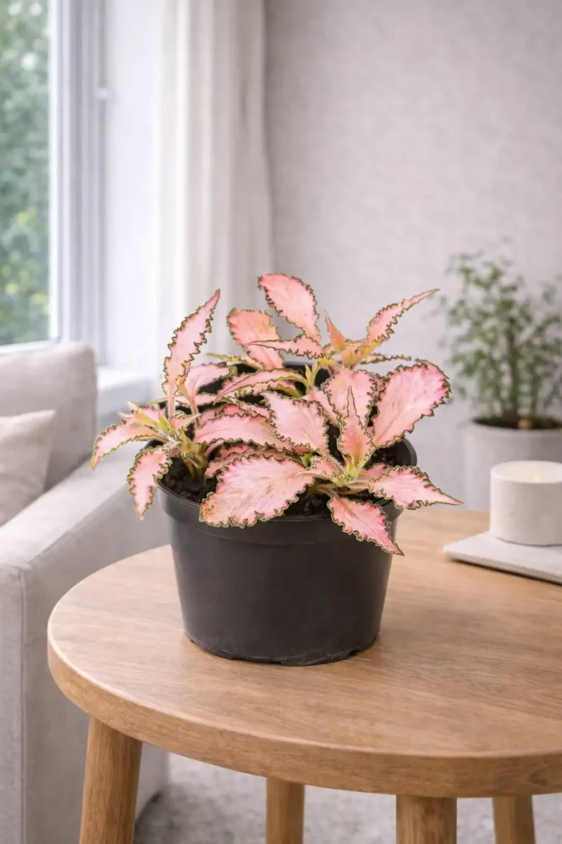 Fittonia frilly pink LS